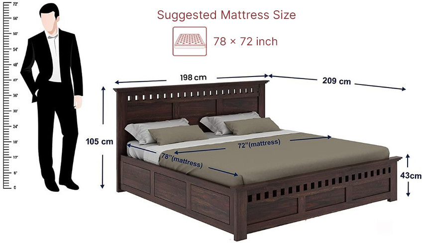 Double cot bed size in cm hotsell