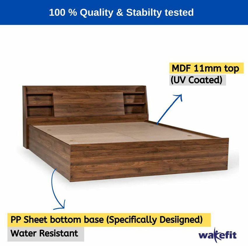Wakefit Leo Engineered Wood King Box Bed Price in India Buy Wakefit Leo Engineered Wood King Box Bed online at Flipkart
