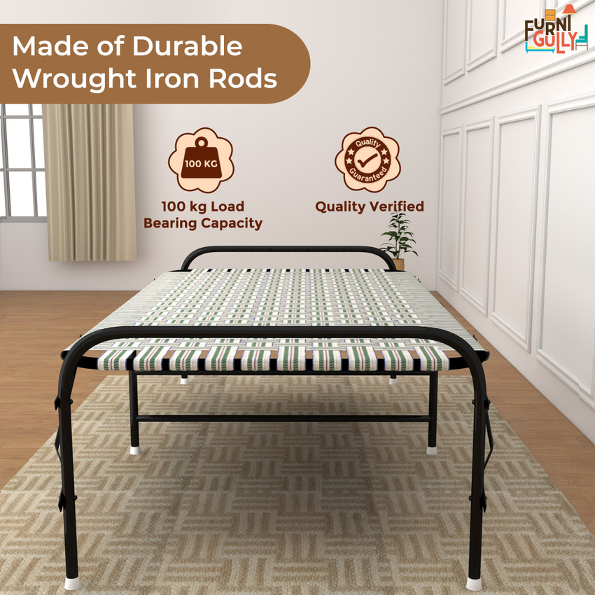 Foldable iron cot top
