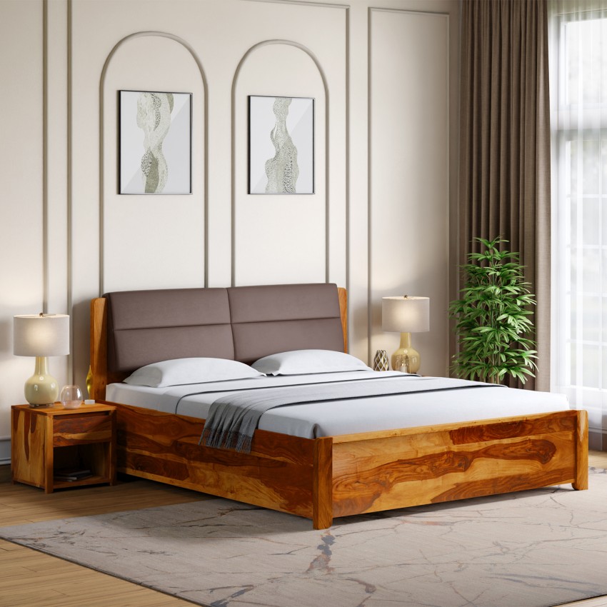 Godrej wooden double deals bed