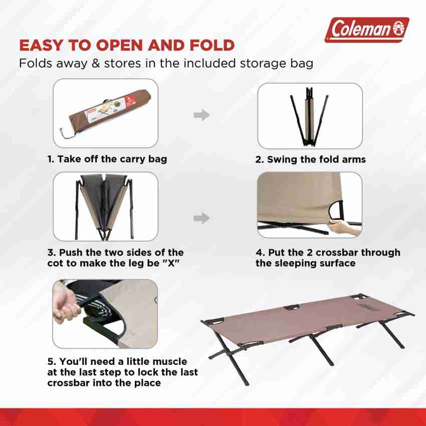 Coleman fold out clearance bed