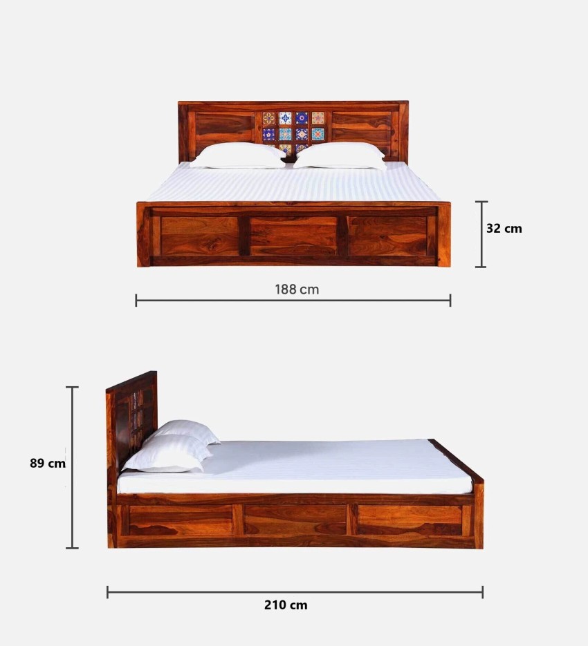 Bhagwant Kabra Solid Wood King Box Bed Price in India - Buy Bhagwant Kabra  Solid Wood King Box Bed online at Flipkart.com