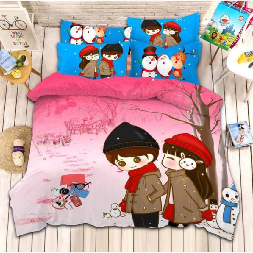 Novelty 3D Demon Slayer Bed Set 3Pcs Japanese Anime India  Ubuy