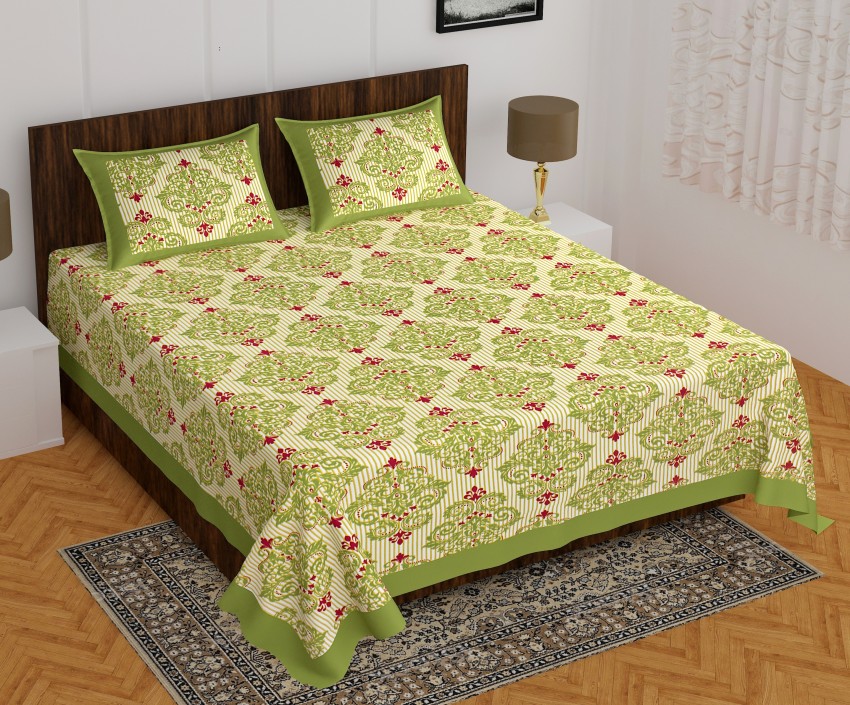 Buy 5 Jaipuri Print Cotton Rich Double Bedsheets + 1 Double