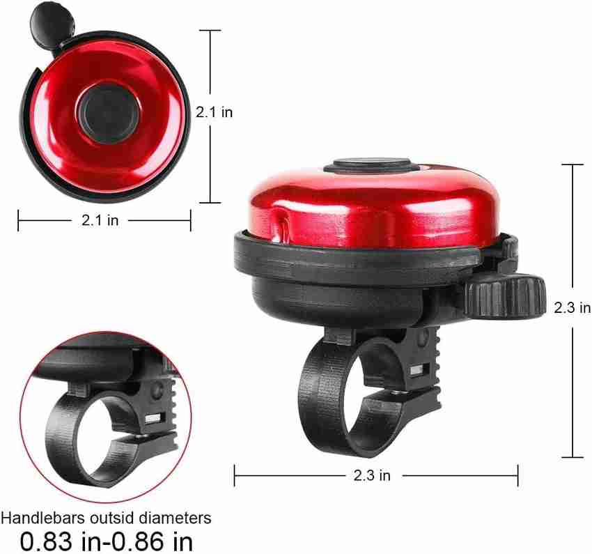 ERIEN Bicycle Cycle Round Bell Clearer Louder Longer Tone Horn