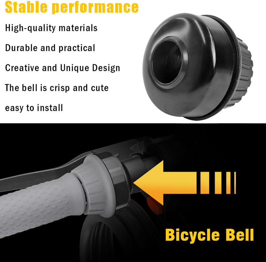 DSTECHBAR Bicycle Rotate Bell Aluminum Alloy Handlebar Safety Horn Loud Ring Bell Bell