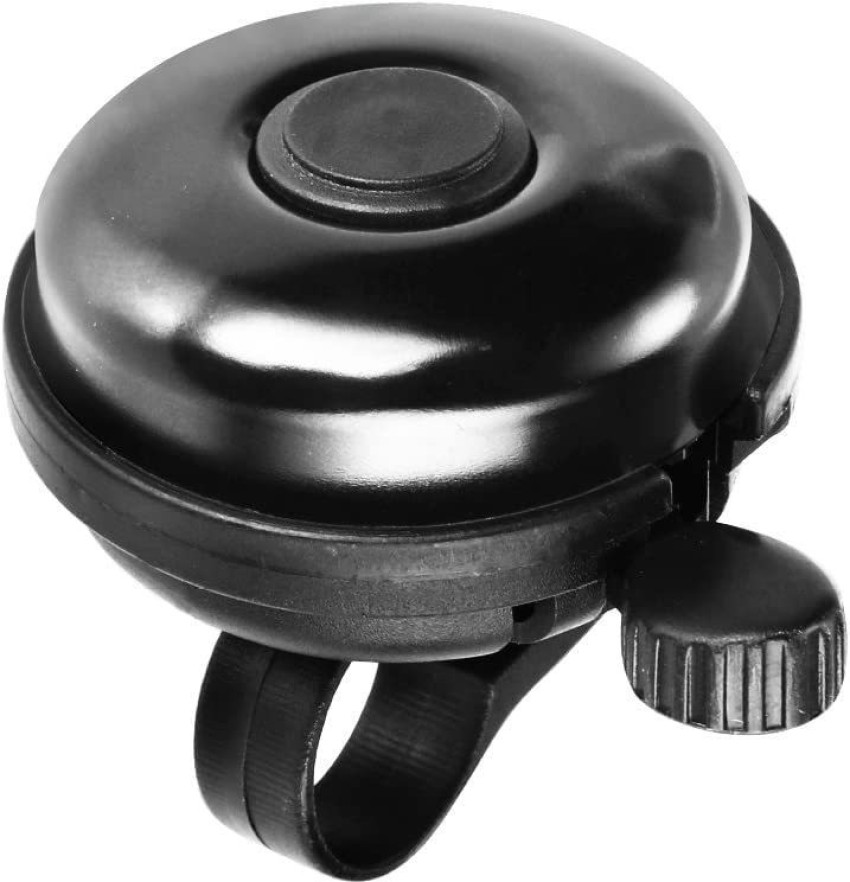 RIANZ Classic Black Bike Bell Aluminum Bicycle Bell Loud Crisp