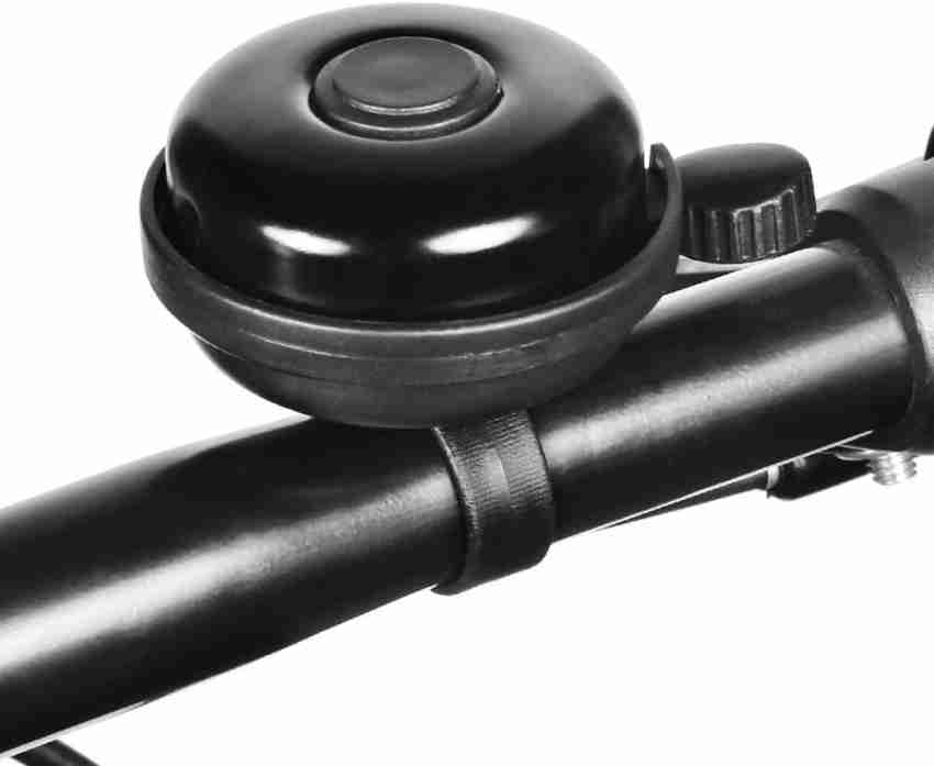 RIANZ Classic Black Bike Bell Aluminum Bicycle Bell Loud Crisp