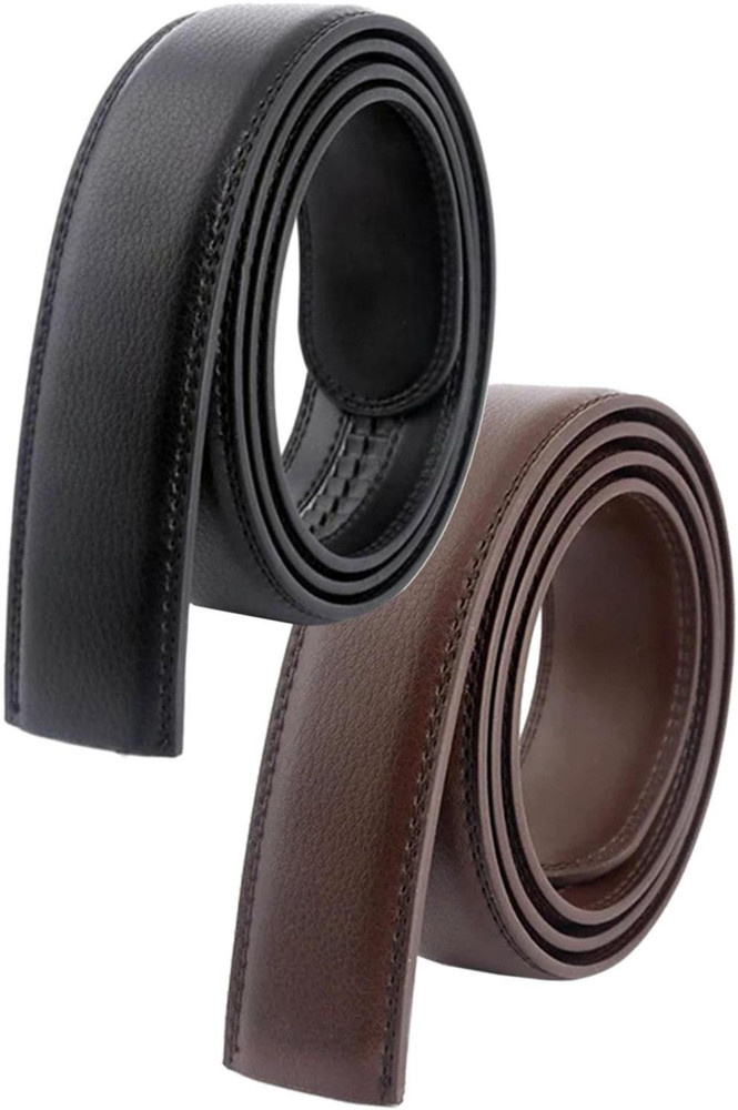 Lyla Leather Men Belt No Buckle for DIY Craft Automatic Ratchet Buckles Black Belt Tie Rack Price in India Buy Lyla Leather Men Belt No Buckle for DIY Craft Automatic Ratchet