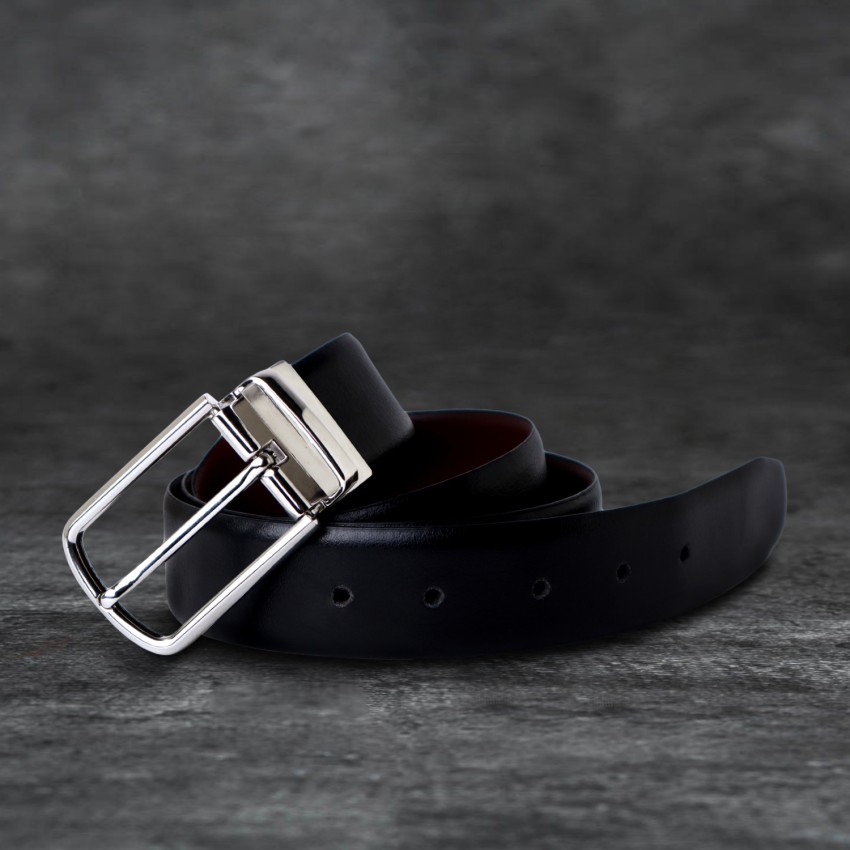 Black Plain Reverisble Men's Belt