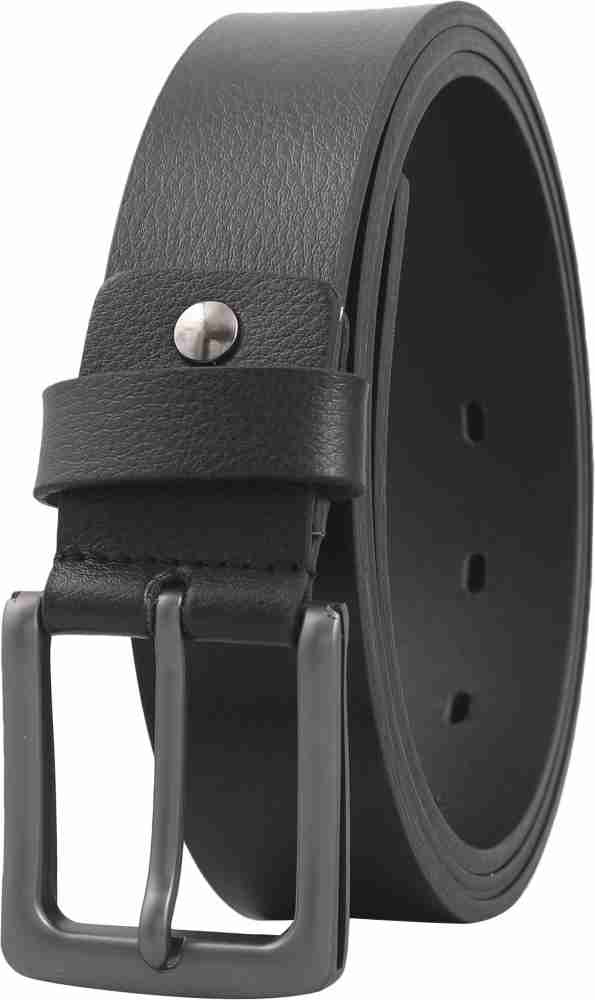 Bulchee Ufficio Men Black Genuine Leather Belt Black - Price in