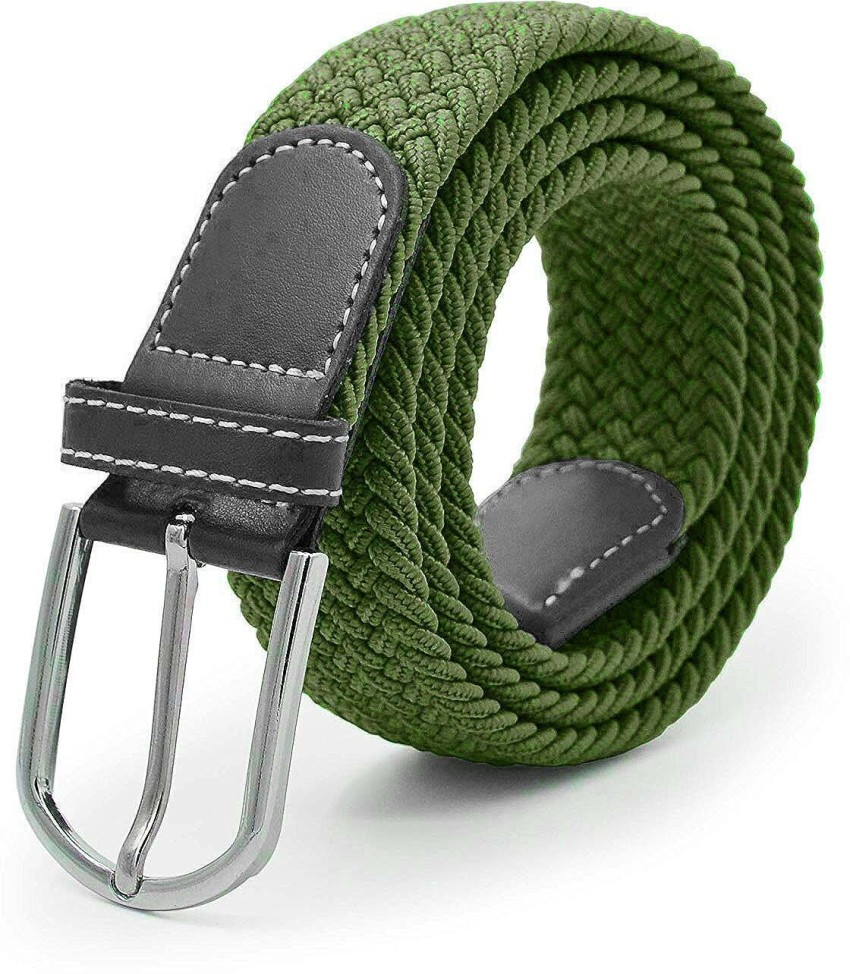 ZORO Stretchable Braided Woven Fabric Belt for Men and Women, Fits