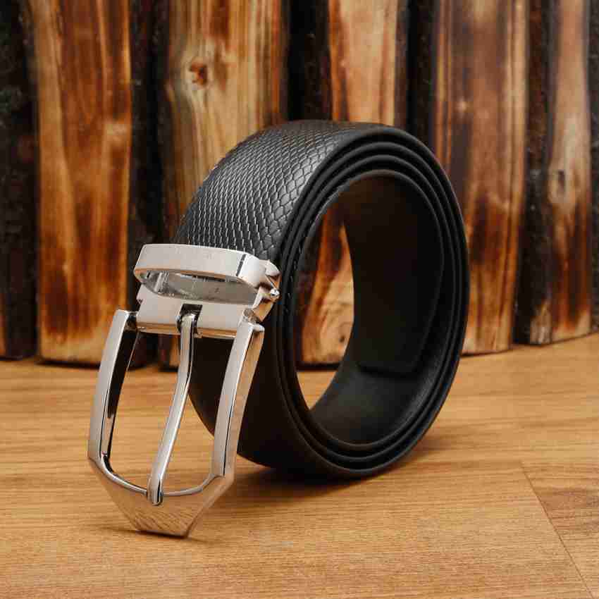 Buy LOUIS STITCH Men's Italian Leather Belt For Men's With Rotating Chrome  Buckle Black & Brown Width 1.35 (35 mm) Length 30 inch (RPCH) at