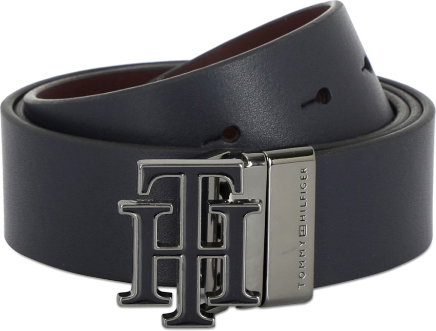 tommy hilfiger men's leather reversible belt