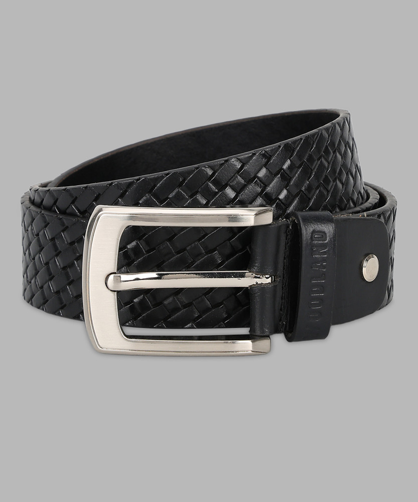 WOODLAND Men Casual Black Genuine Leather Belt BLACK Price in India Flipkart