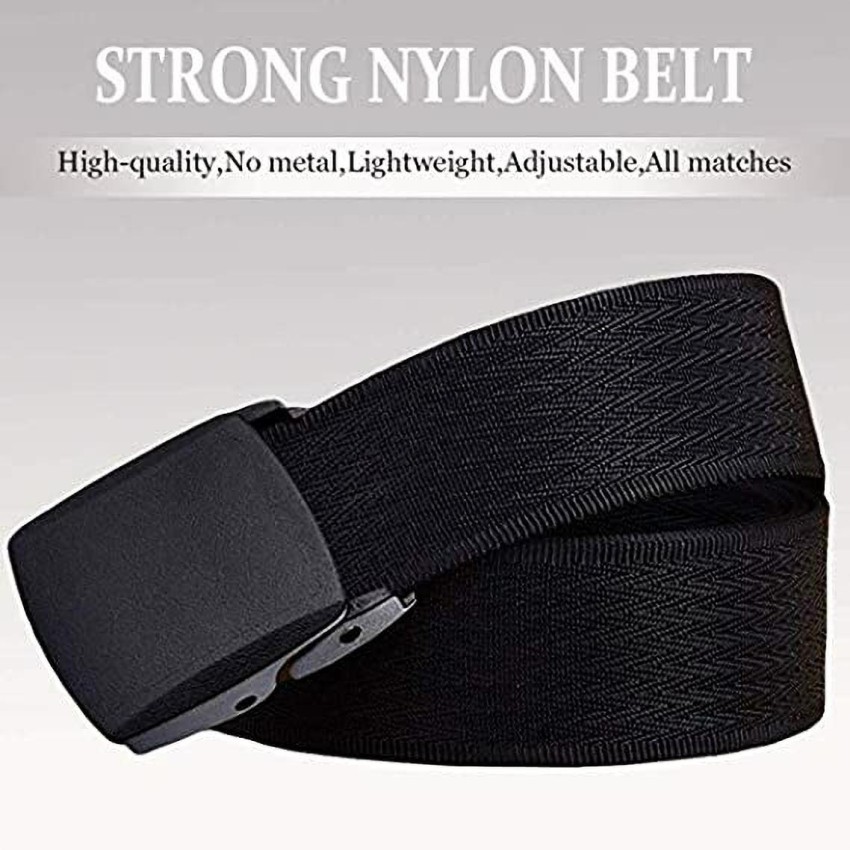 Black fabric outlet belt