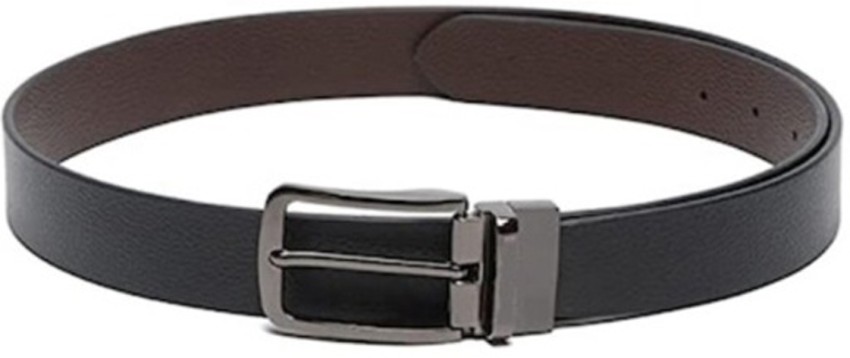 KAEZRI Men Formal, Casual, Party, Evening Brown, Black Genuine Leather  Reversible Belt Exe. Black Brown - Price in India