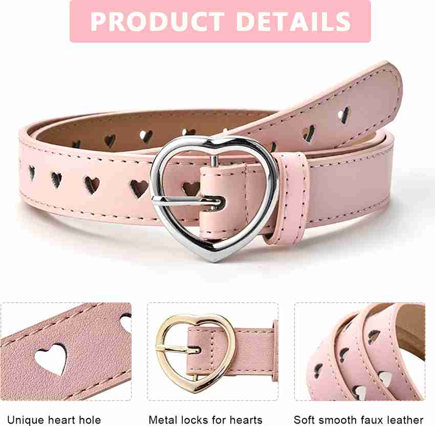 PALAY Girls Casual Evening Pink Artificial Leather Belt Pink Price in India Flipkart