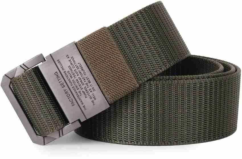 Roadster Men Women Green Canvas Belt Green Price in India Flipkart
