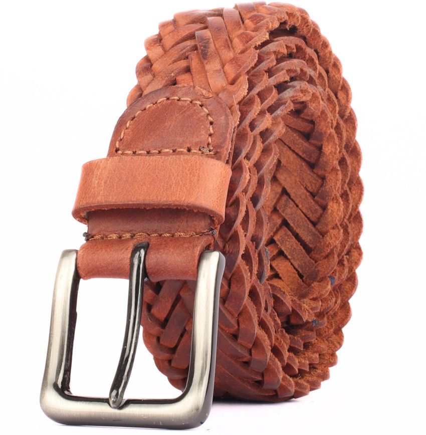Men's Leather Braid Belt