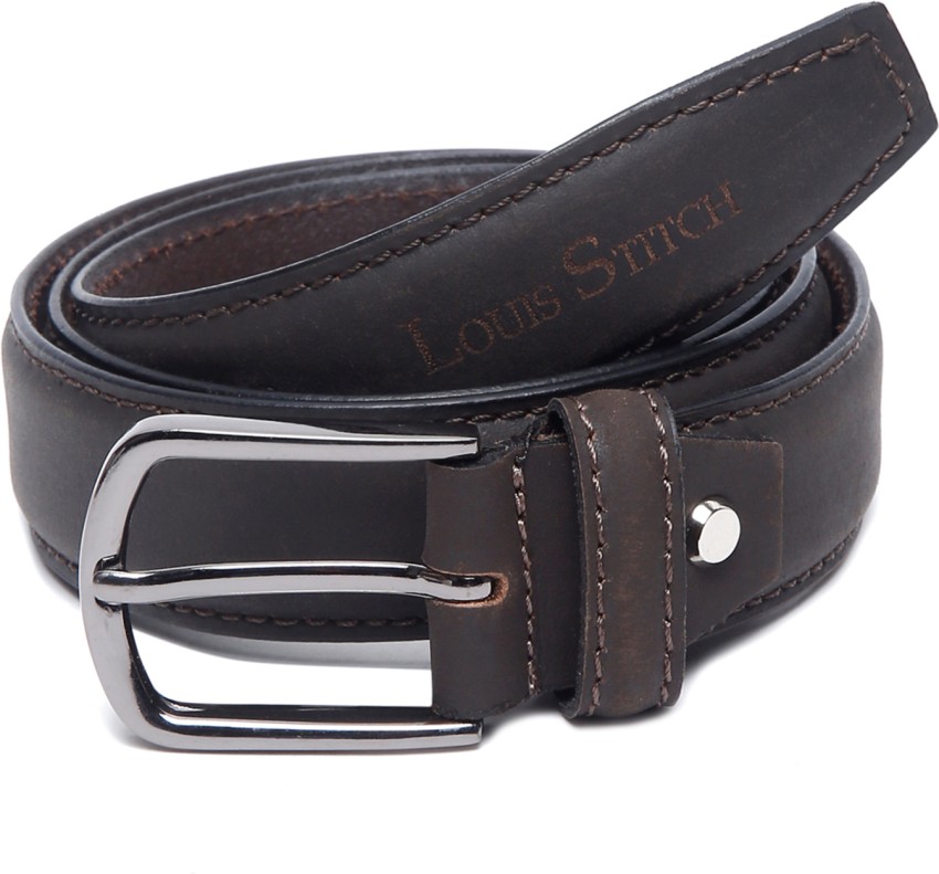 Buy online Brunette Brown Leather Belt from Accessories for Men by Louis  Stitch for ₹1319 at 47% off
