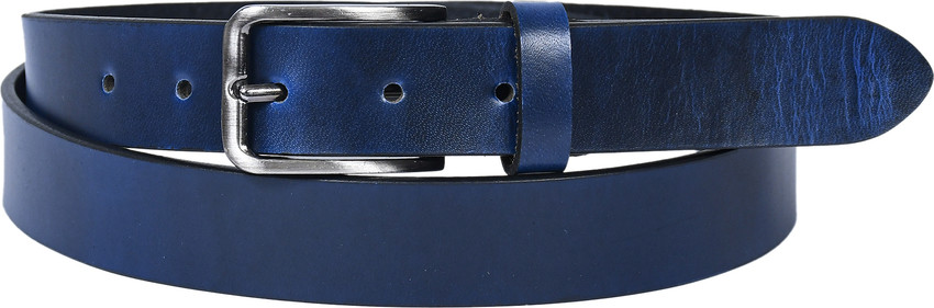 Top Notch Men Blue Genuine Leather Belt Multicolor Price in