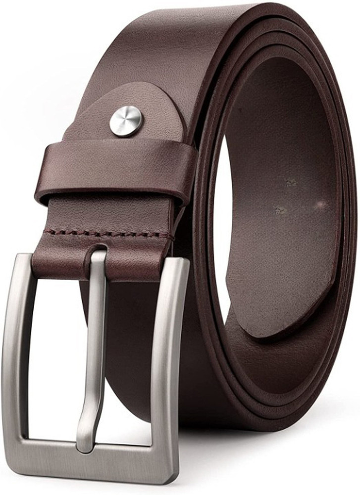 ZORO Men Brown Genuine Leather Belt