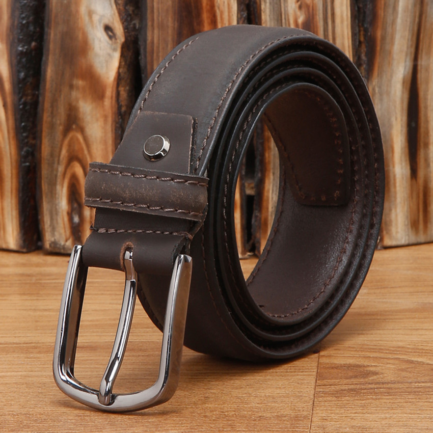 Formal brown leather belt hotsell