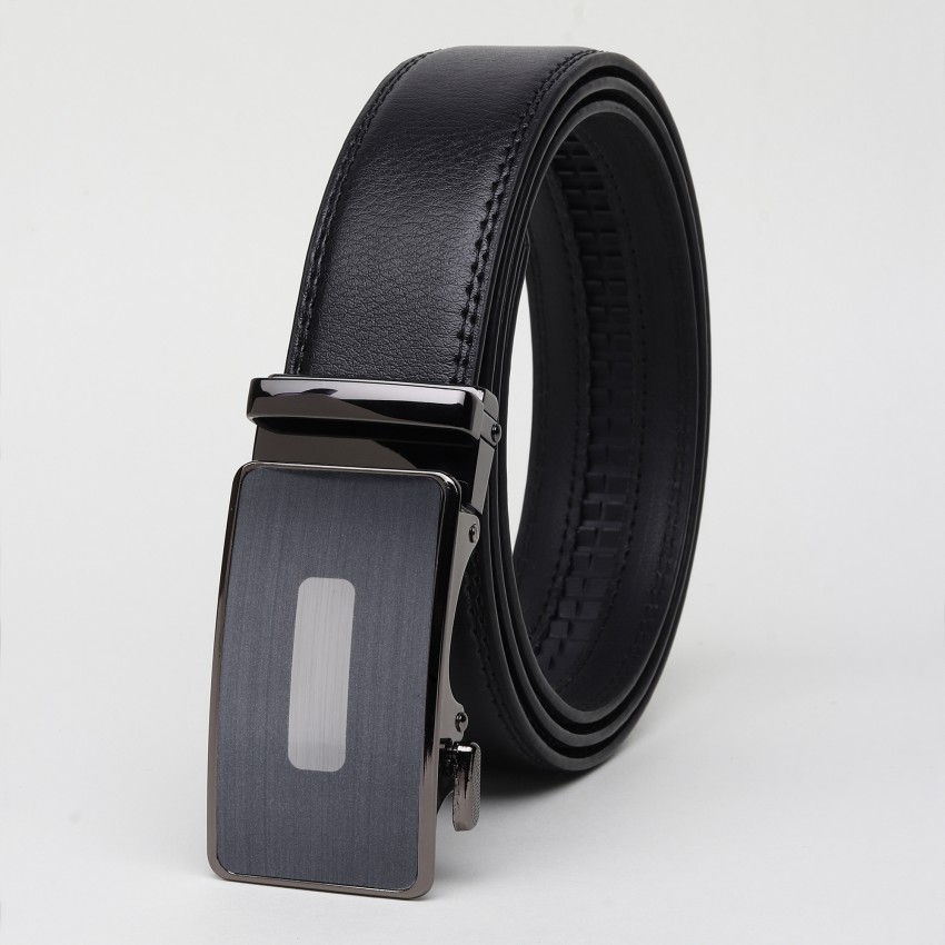 Leather Auto Lock Buckle Belt for Men