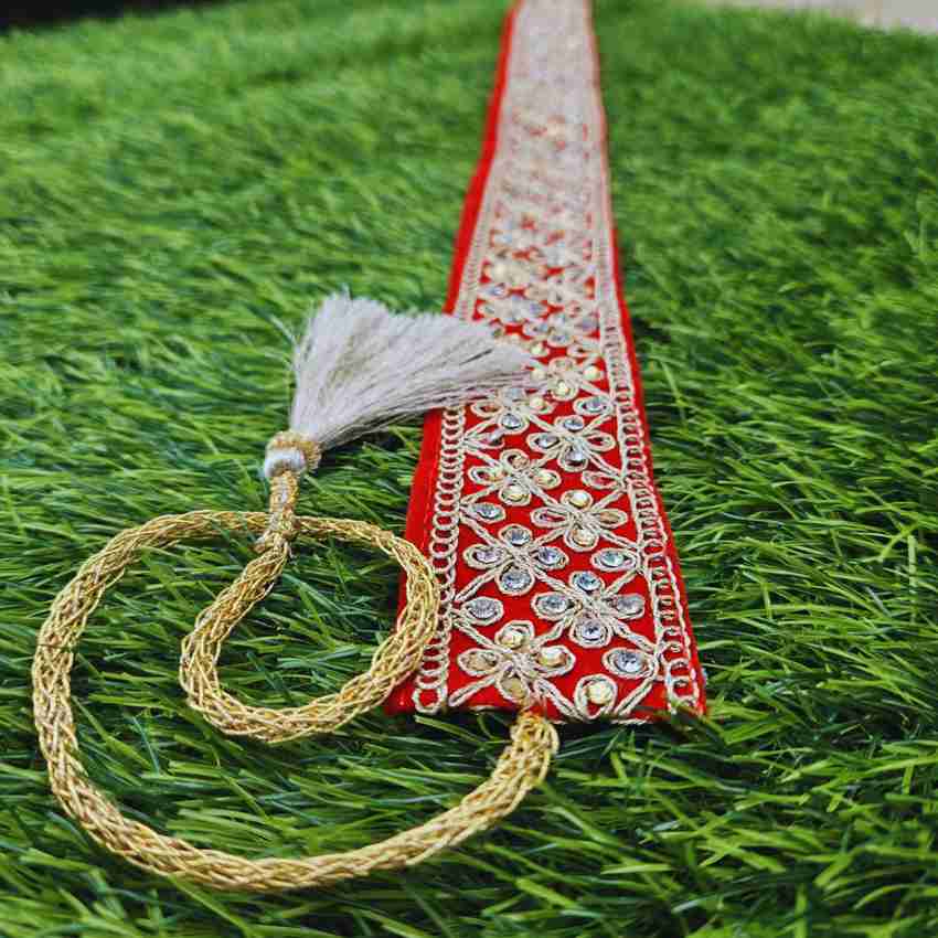 Red fabric belt on sale