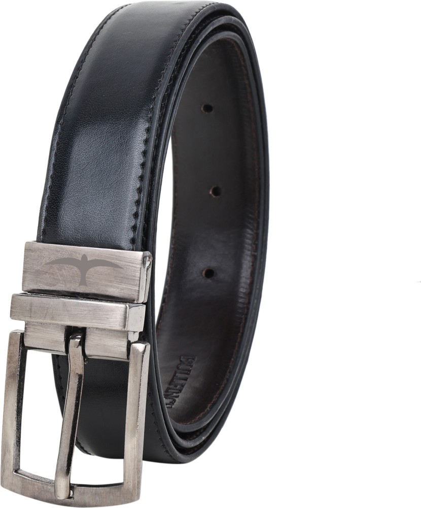 Black Plain Reverisble Men's Belt