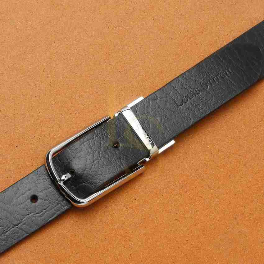 LOUIS STITCH Men Casual, Formal Black, Brown Genuine Leather Reversible Belt  Gunmetal Black - Price in India