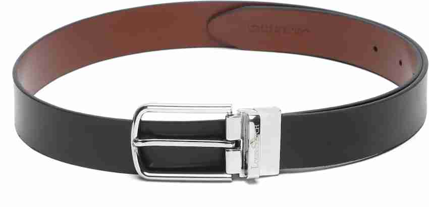 Buy LOUIS STITCH Men's Reversible Italian Leather Belt with for Men 1.25  inch (35mm) Waist Strap Black Brown Belt with Chrome Buckle (MLCH) (Size-  28 inch) at