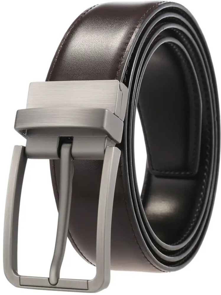 Black Plain Reverisble Men's Belt