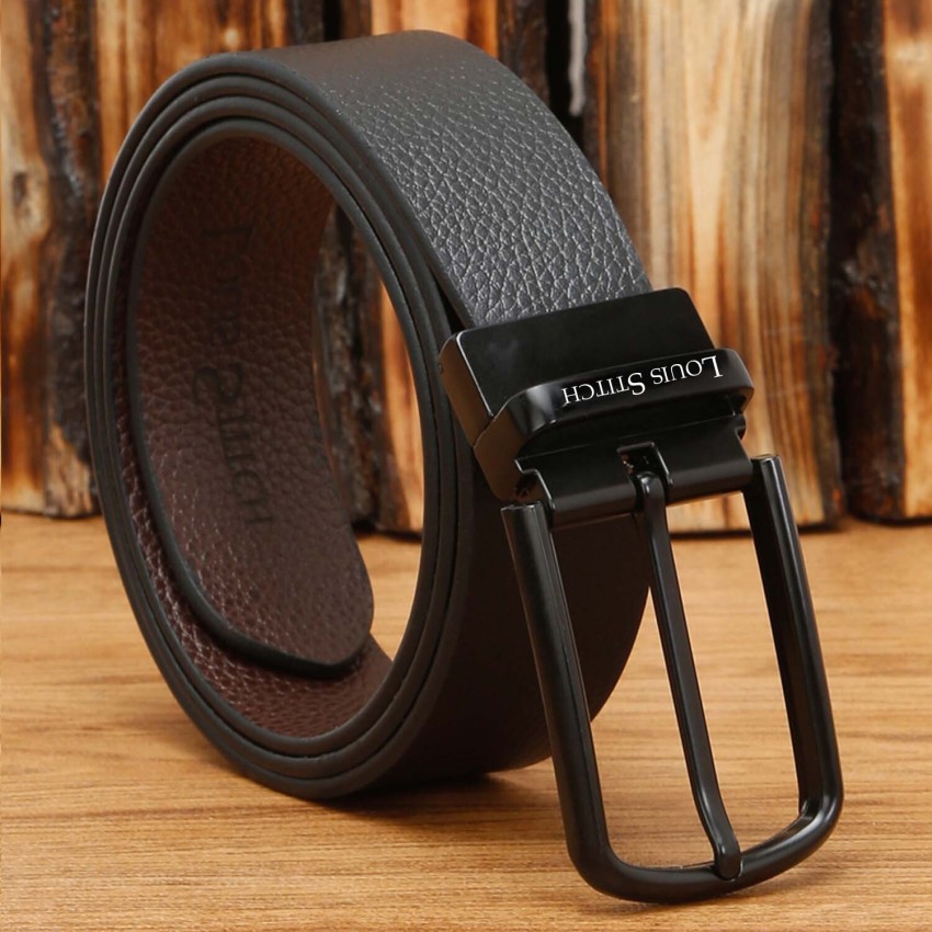 Buy LOUIS STITCH Men's Italian Leather Reversible Belt 1.25 inch