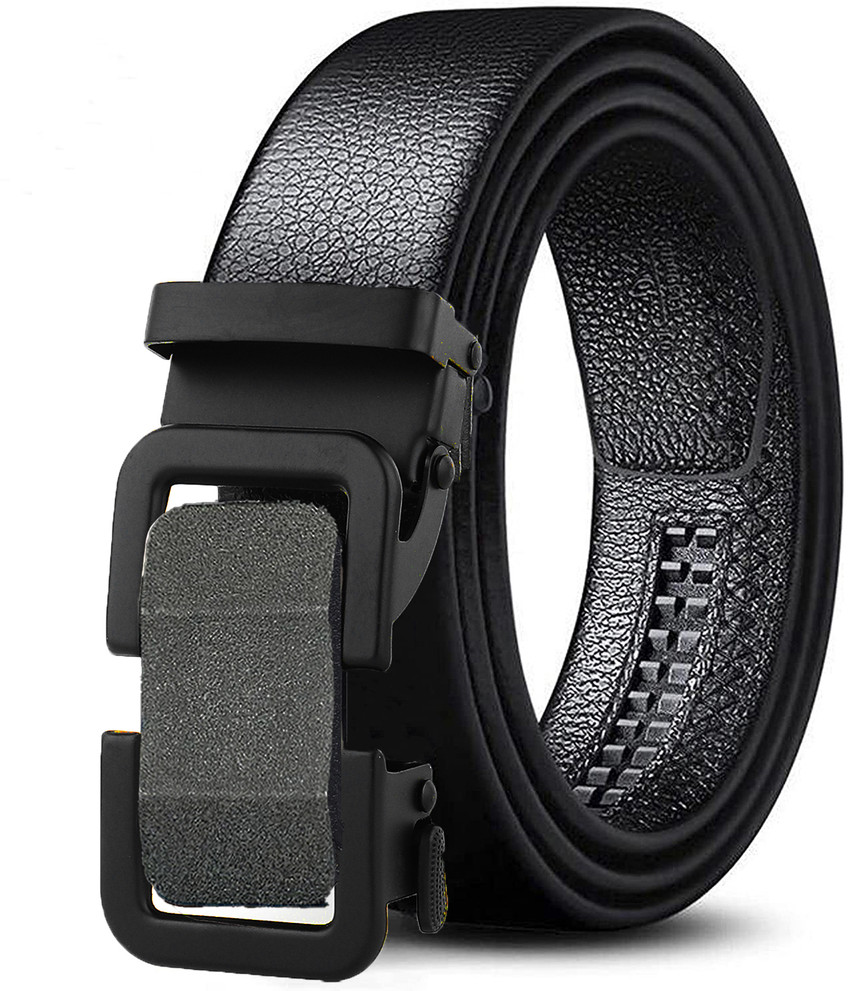 METRONAUT Men Formal Party Evening Casual Black Texas Leatherite Artificial Leather Belt BLACK 51 Price in India Flipkart