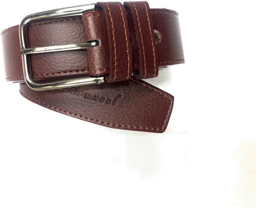 Buy Brazeel Men's Belt (Slide7_Brown_Small) at