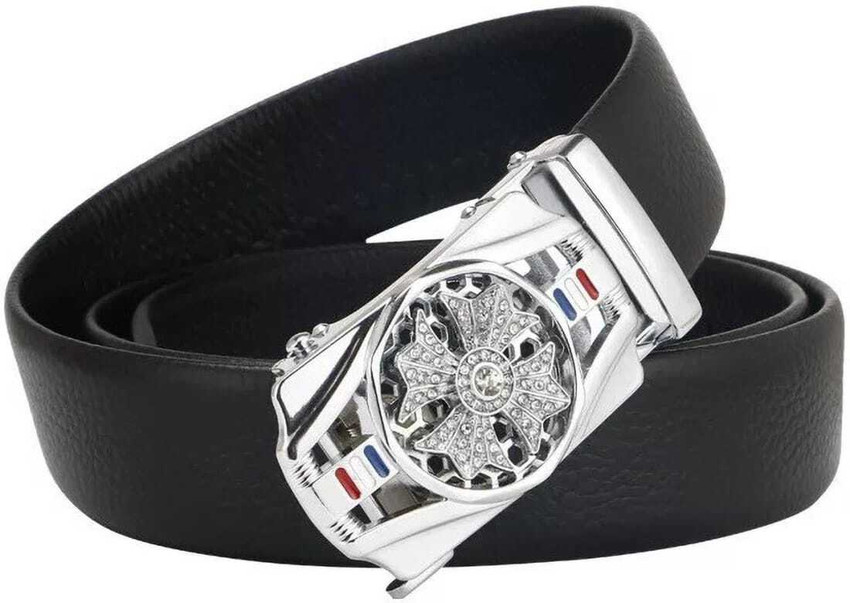 mens silver belts Flipcon Men Casual, Evening, Formal, Party Silver, Black