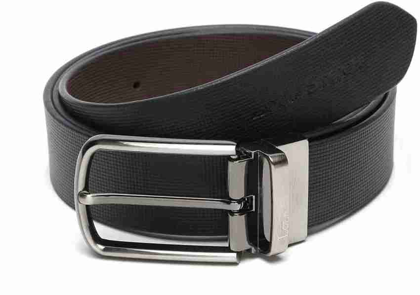 LOUIS STITCH Men Formal Black Genuine Leather Reversible Belt - Price  History