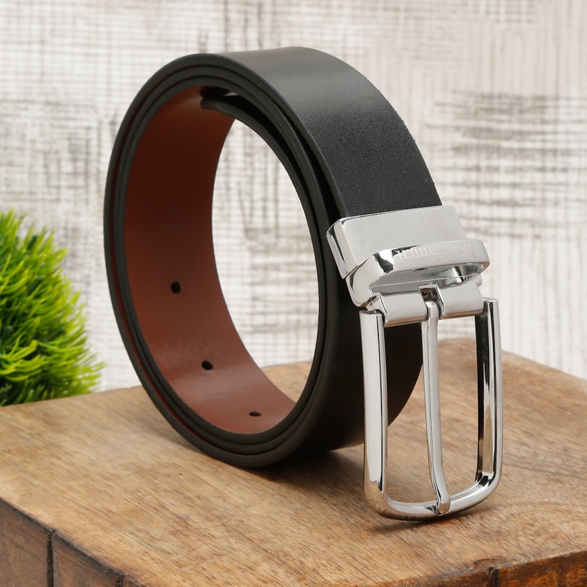 Buy LOUIS STITCH Men Textured Leather Reversible Formal Belt