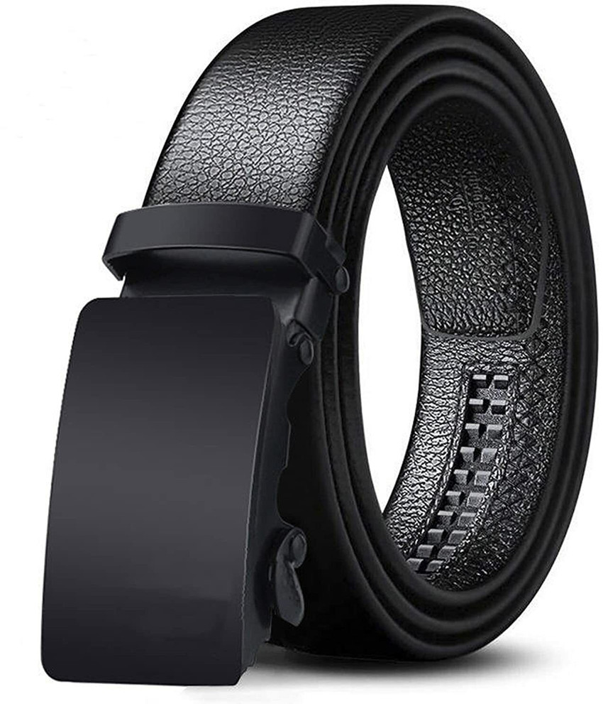 Micron Men Black Genuine Leather Belt Black Price in India Flipkart
