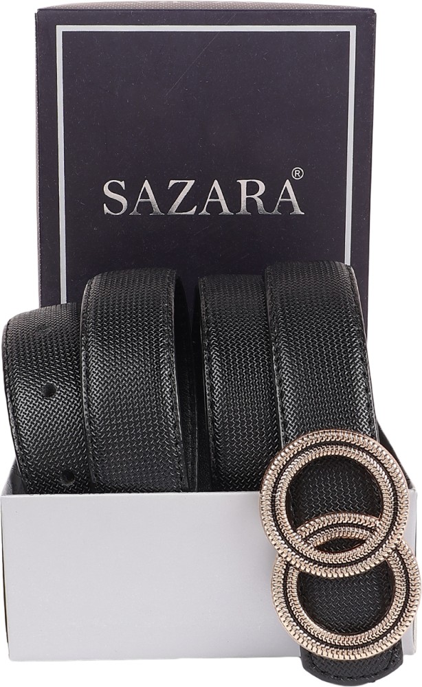 SAZARA Men Casual, Evening, Formal, Party Black Genuine Leather