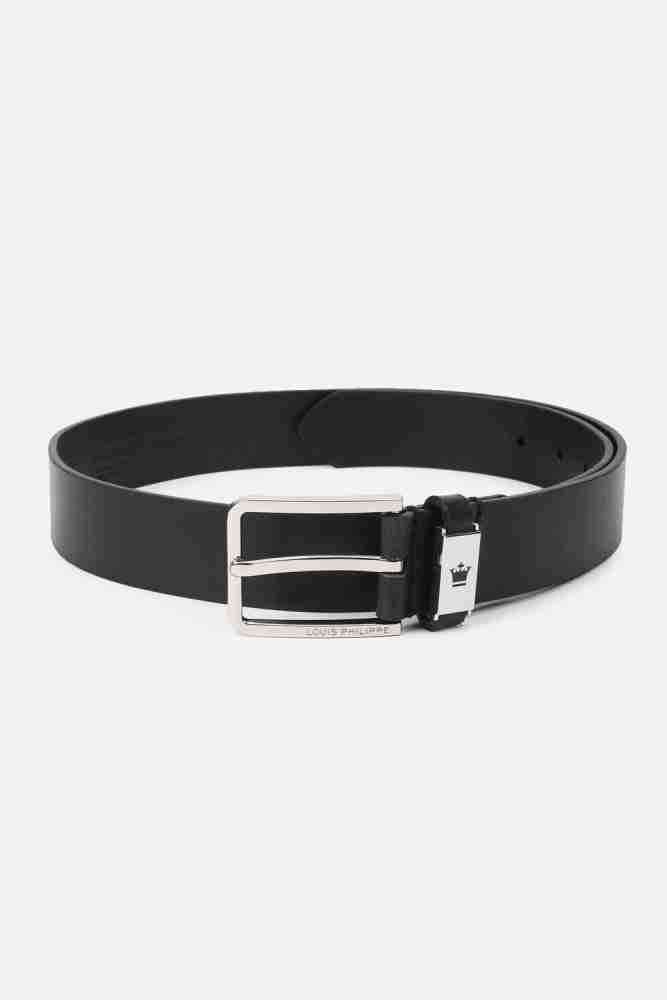 Buy Louis Philippe Men Black Leather Belt - Belts for Men 20183062