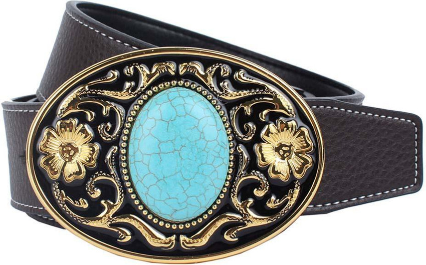 LoomTree Men Party Black Artificial Leather Belt Black Price in India Flipkart