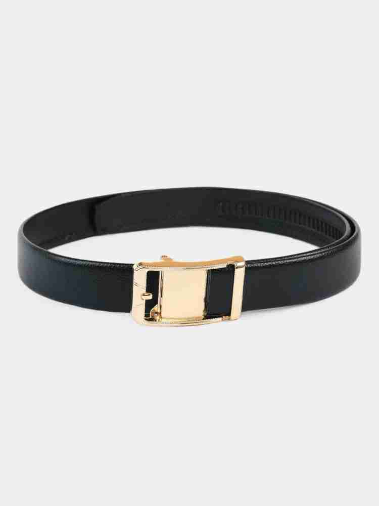 Winsome Deal Men Casual Black Genuine Leather Belt Black1 - Price