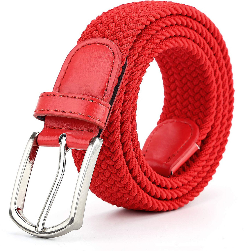 ZORO Men Women Casual Party Formal Red Canvas Belt