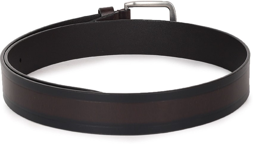 ARROW Men Casual Black Genuine Leather Belt Black - Price in India