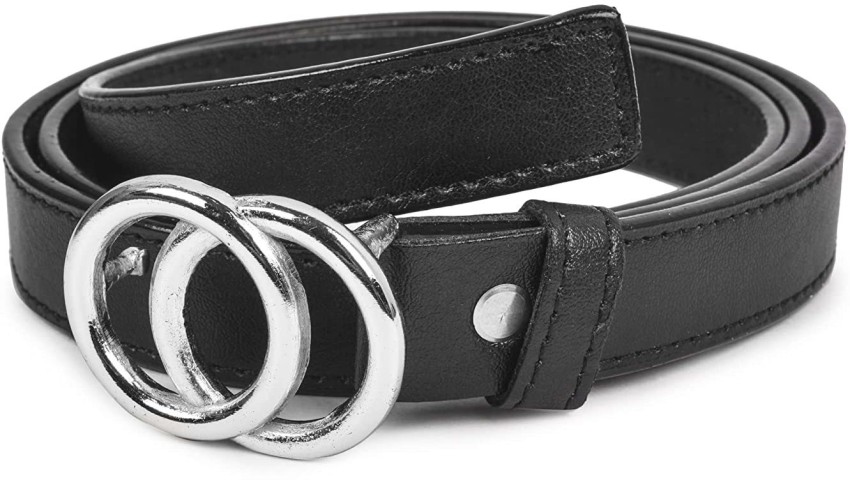 Dryon Women's and Girl's Fashion Double O-Ring Buckle Stylish Belt