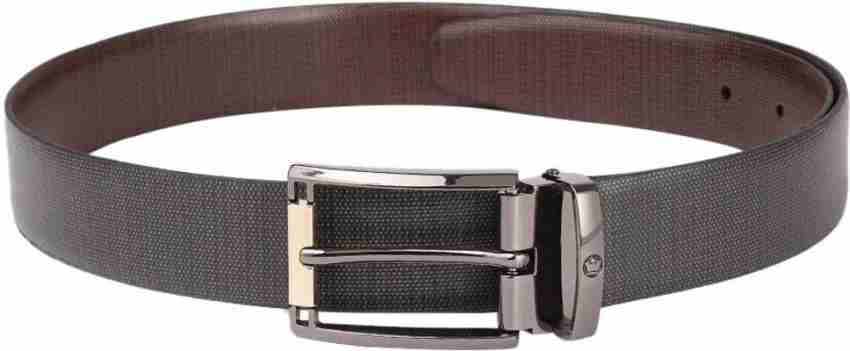 Buy LOUIS PHILIPPE Black Mens Leather Buckle Closure Formal Belt