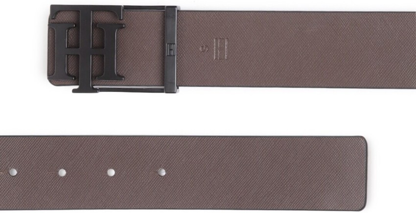 Buy Tommy Hilfiger Printed Leather Casual Mens Reversible Belt (Brown,Free  Size) at
